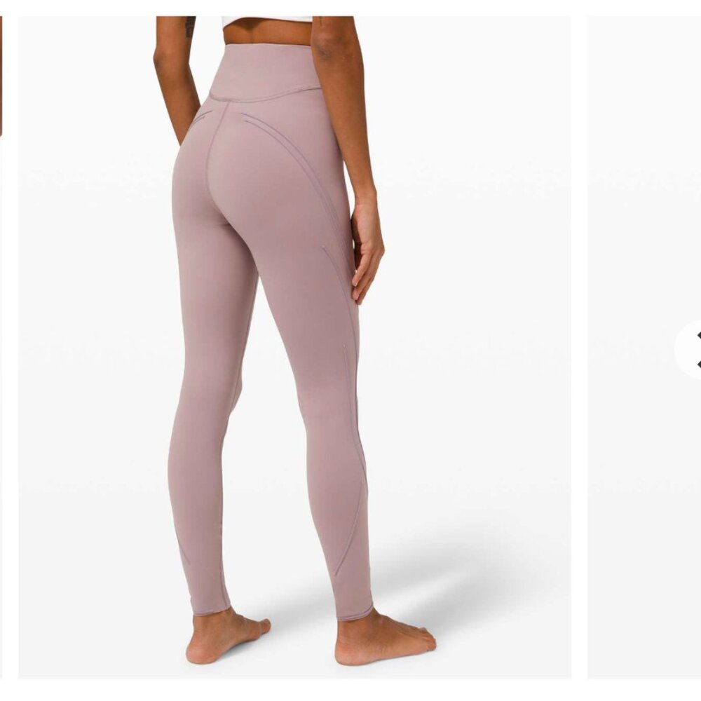Lululemon Get in Line Super High-Rise Tight 28" Violet Verbena size 4